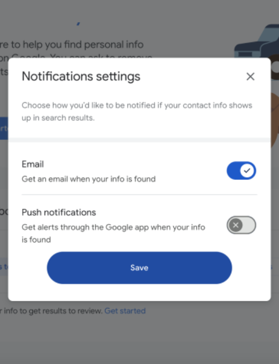 Personal Information Monitoring